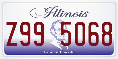 IL license plate Z995068