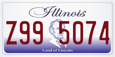 IL license plate Z995074