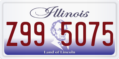 IL license plate Z995075