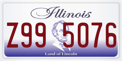 IL license plate Z995076