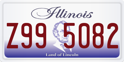 IL license plate Z995082