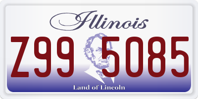 IL license plate Z995085