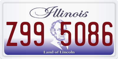 IL license plate Z995086