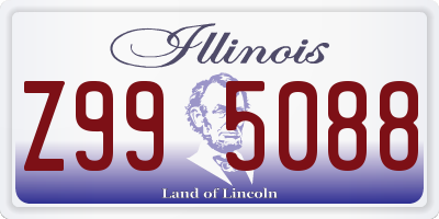 IL license plate Z995088