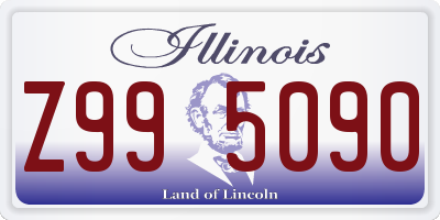 IL license plate Z995090