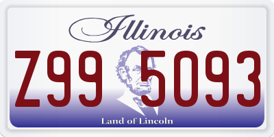 IL license plate Z995093