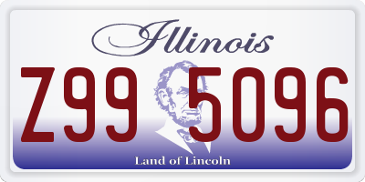 IL license plate Z995096