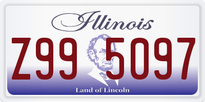 IL license plate Z995097