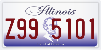 IL license plate Z995101