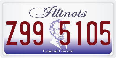IL license plate Z995105