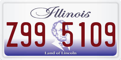 IL license plate Z995109