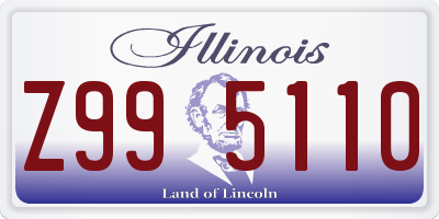 IL license plate Z995110