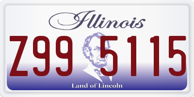 IL license plate Z995115