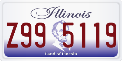 IL license plate Z995119