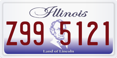 IL license plate Z995121