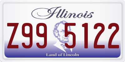 IL license plate Z995122