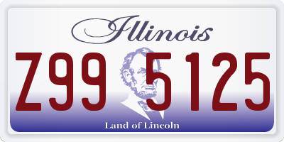 IL license plate Z995125