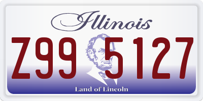 IL license plate Z995127