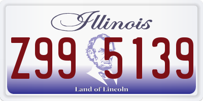 IL license plate Z995139