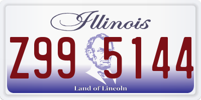 IL license plate Z995144