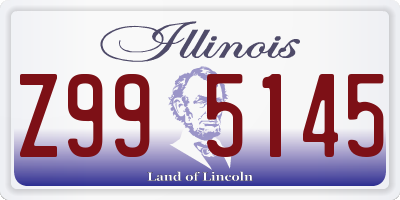 IL license plate Z995145