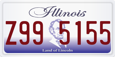 IL license plate Z995155