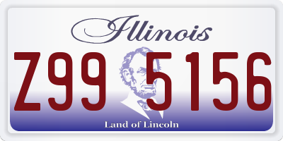 IL license plate Z995156