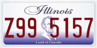 IL license plate Z995157