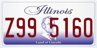 IL license plate Z995160