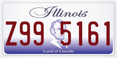 IL license plate Z995161