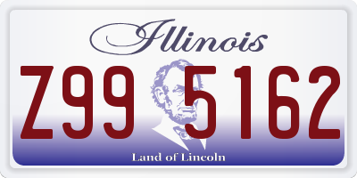 IL license plate Z995162