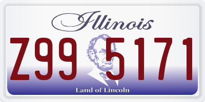 IL license plate Z995171