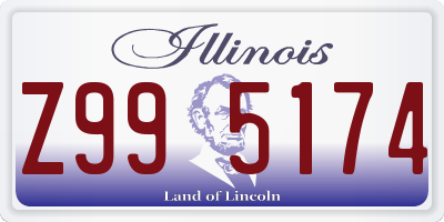 IL license plate Z995174