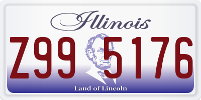 IL license plate Z995176