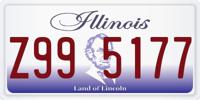 IL license plate Z995177