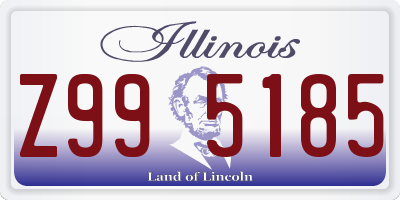 IL license plate Z995185