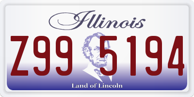 IL license plate Z995194