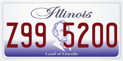 IL license plate Z995200
