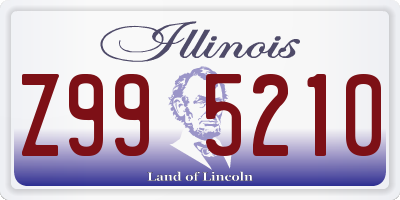 IL license plate Z995210