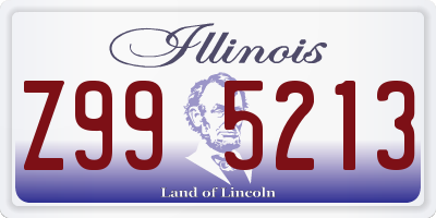 IL license plate Z995213