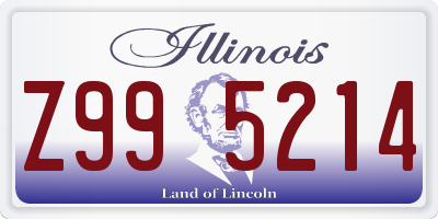 IL license plate Z995214