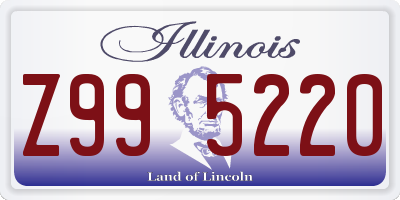 IL license plate Z995220