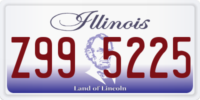 IL license plate Z995225