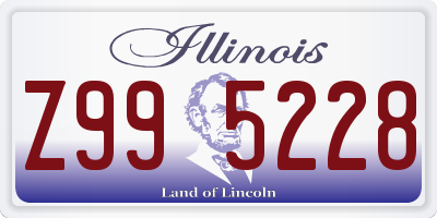 IL license plate Z995228