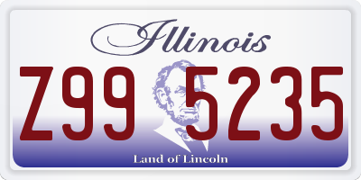IL license plate Z995235