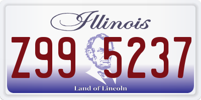 IL license plate Z995237
