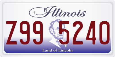 IL license plate Z995240