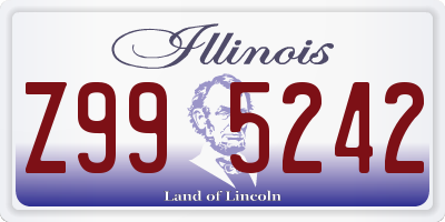 IL license plate Z995242