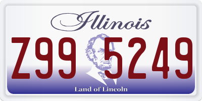 IL license plate Z995249