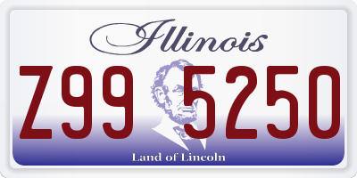 IL license plate Z995250